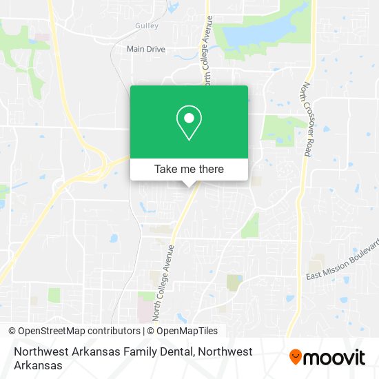 Northwest Arkansas Family Dental map