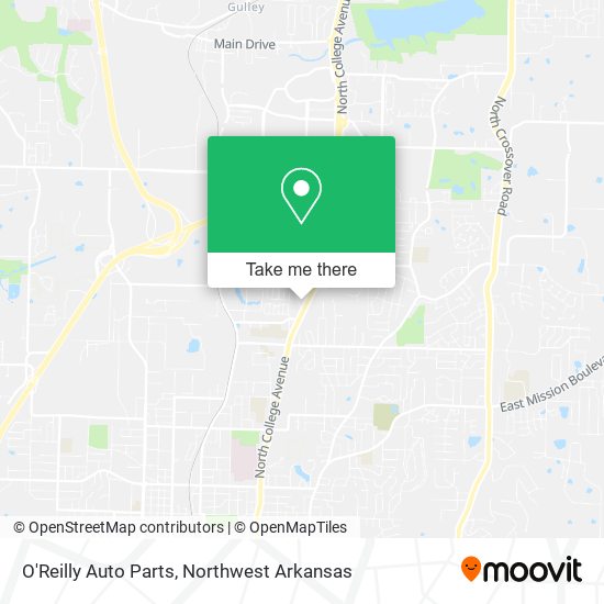 Mapa de O'Reilly Auto Parts