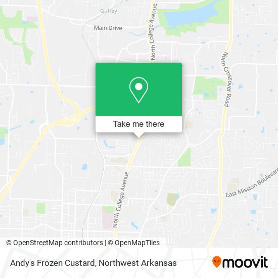 Andy's Frozen Custard map