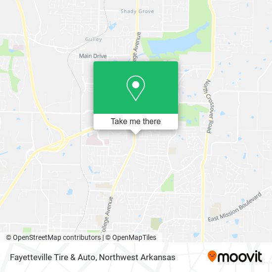 Mapa de Fayetteville Tire & Auto