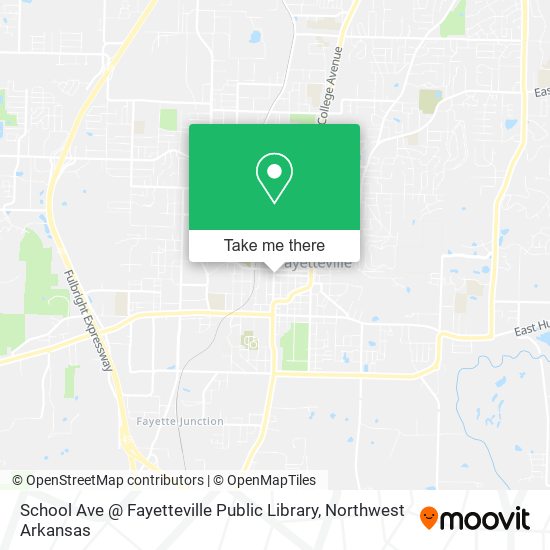 School Ave @ Fayetteville Public Library map