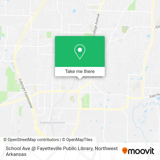 School Ave @ Fayetteville Public Library map