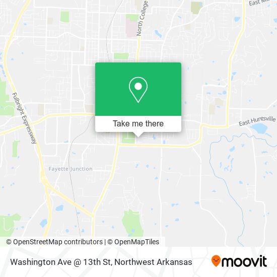 Washington Ave @ 13th St map