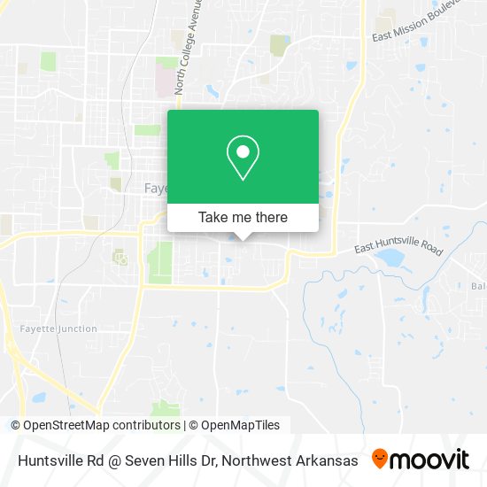 Mapa de Huntsville Rd @ Seven Hills Dr