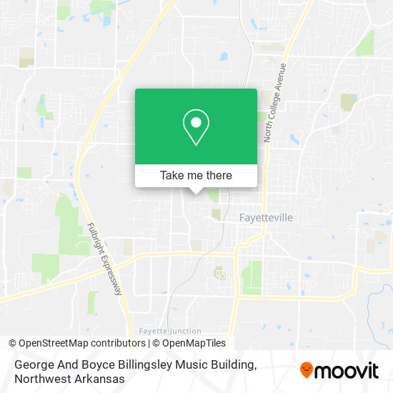 George And Boyce Billingsley Music Building map