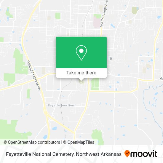 Mapa de Fayetteville National Cemetery