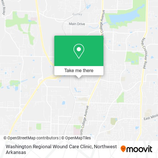 Mapa de Washington Regional Wound Care Clinic