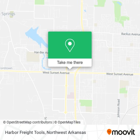 Mapa de Harbor Freight Tools