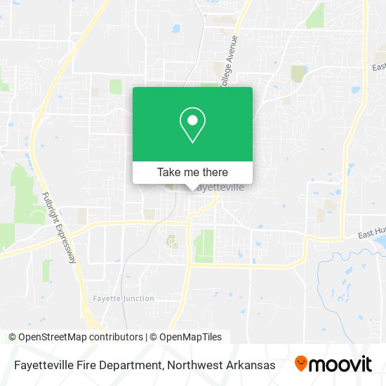 Fayetteville Fire Department map