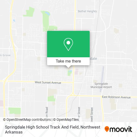 Mapa de Springdale High School Track And Field