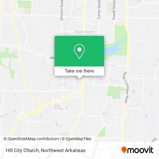 Hill City Church map
