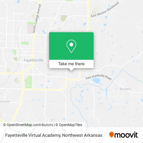 Fayetteville Virtual Academy map