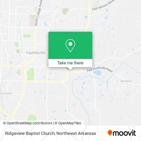 Mapa de Ridgeview Baptist Church