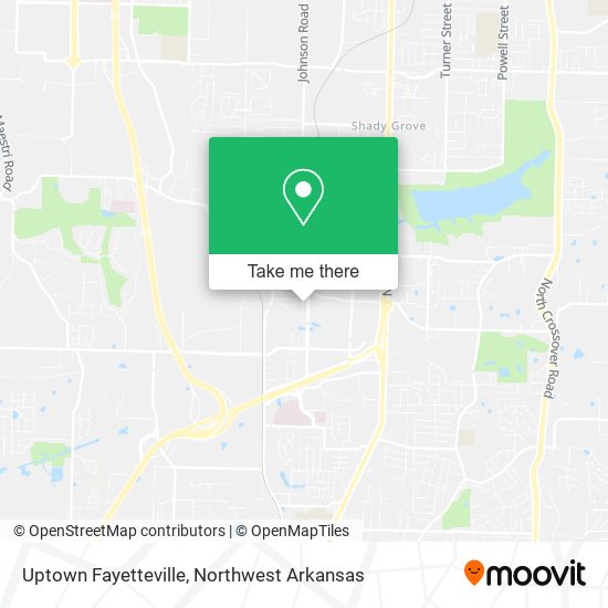 Mapa de Uptown Fayetteville