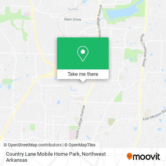 Country Lane Mobile Home Park map