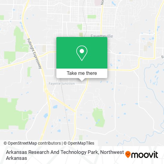Arkansas Research And Technology Park map
