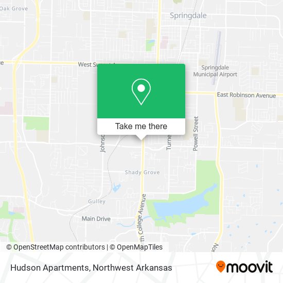 Hudson Apartments map