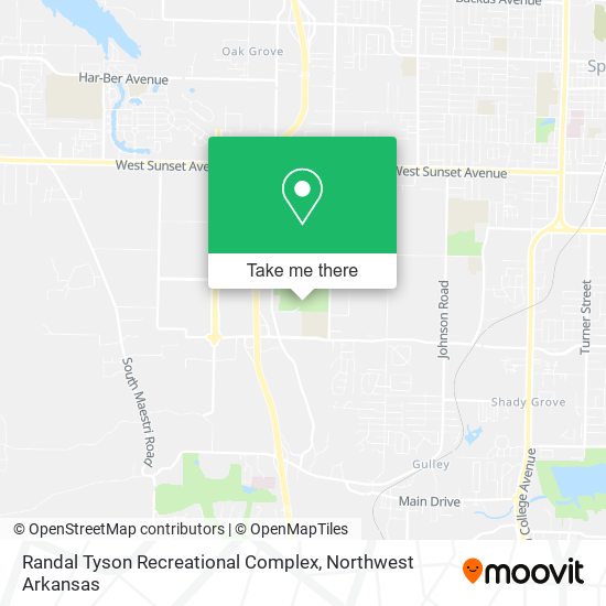 Randal Tyson Recreational Complex map