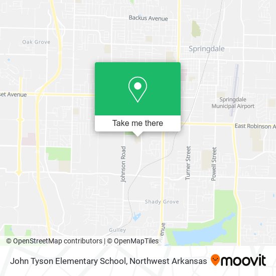 Mapa de John Tyson Elementary School