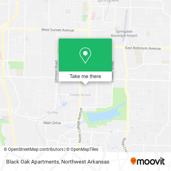 Black Oak Apartments map