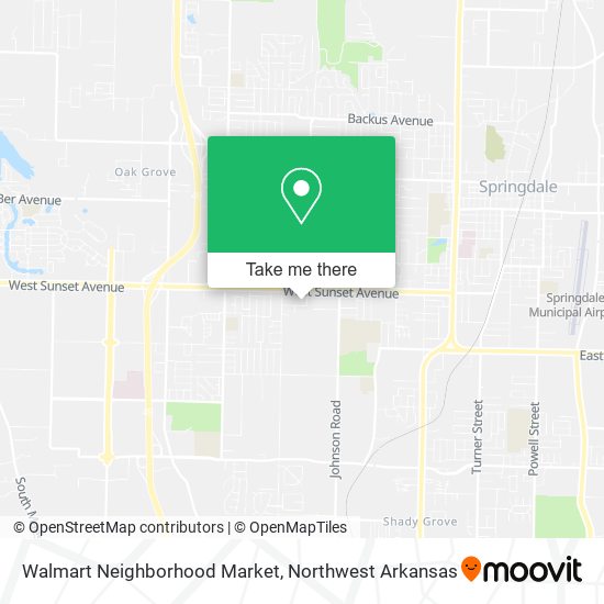 Walmart Neighborhood Market map