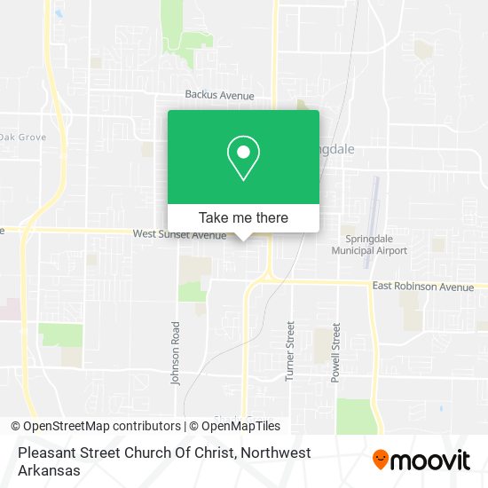 Pleasant Street Church Of Christ map