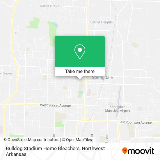 Bulldog Stadium Home Bleachers map