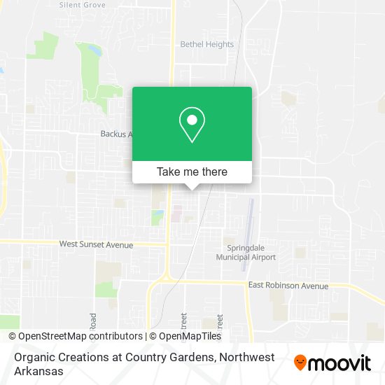 Organic Creations at Country Gardens map
