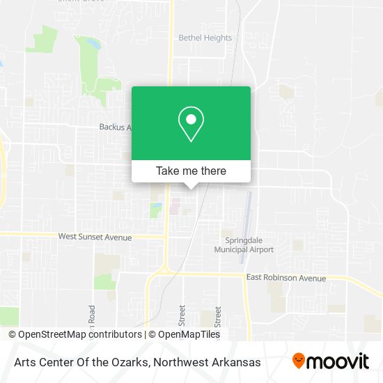 Mapa de Arts Center Of the Ozarks
