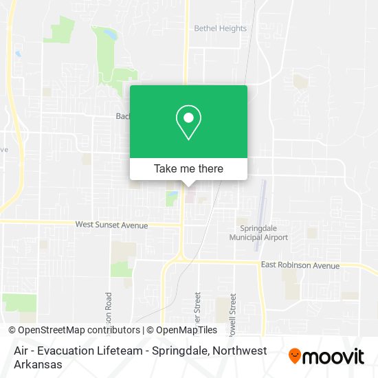 Mapa de Air - Evacuation Lifeteam - Springdale