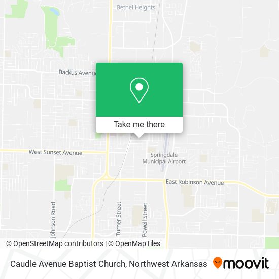 Mapa de Caudle Avenue Baptist Church