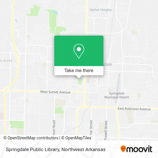 Springdale Public Library map