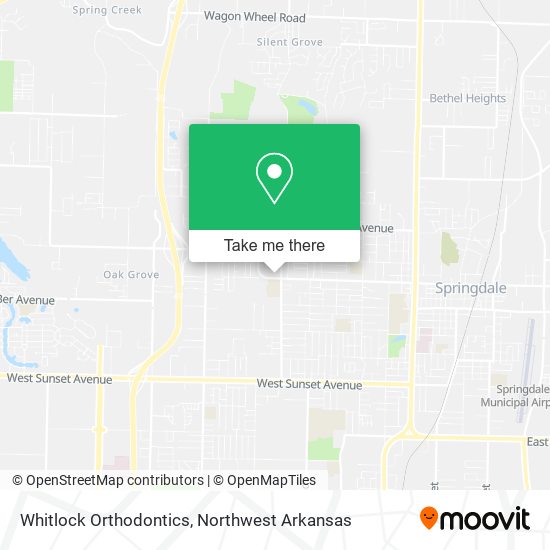 Whitlock Orthodontics map
