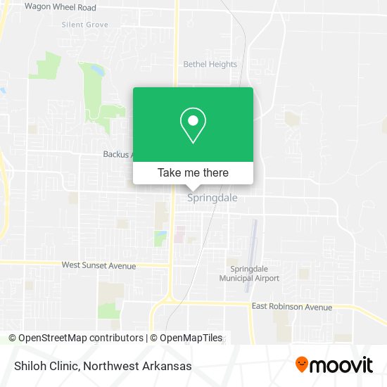 Mapa de Shiloh Clinic