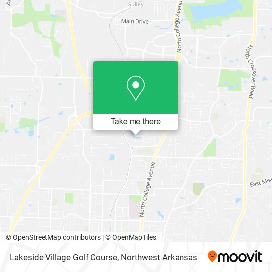 Lakeside Village Golf Course map