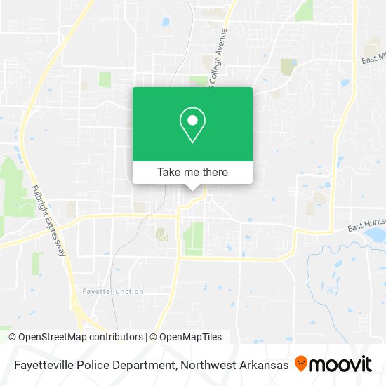 Fayetteville Police Department map
