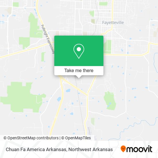 Mapa de Chuan Fa America Arkansas