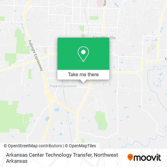 Mapa de Arkansas Center Technology Transfer