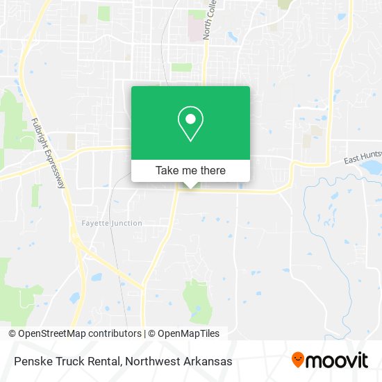 Penske Truck Rental map