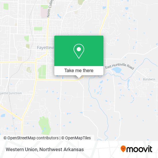 Western Union map
