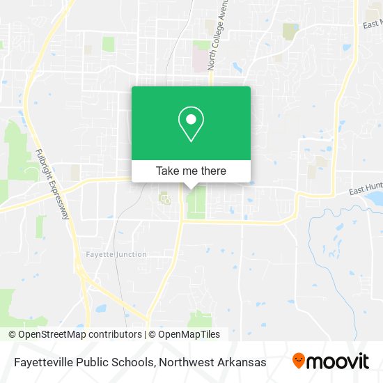 Fayetteville Public Schools map