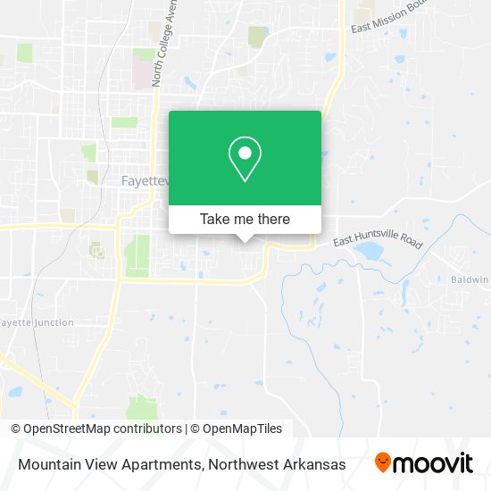 Mountain View Apartments map