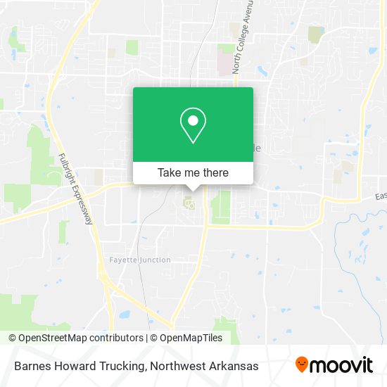 Barnes Howard Trucking map