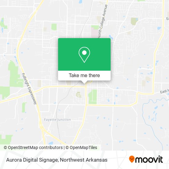 Aurora Digital Signage map