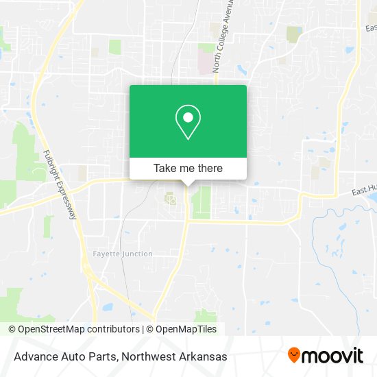 Mapa de Advance Auto Parts
