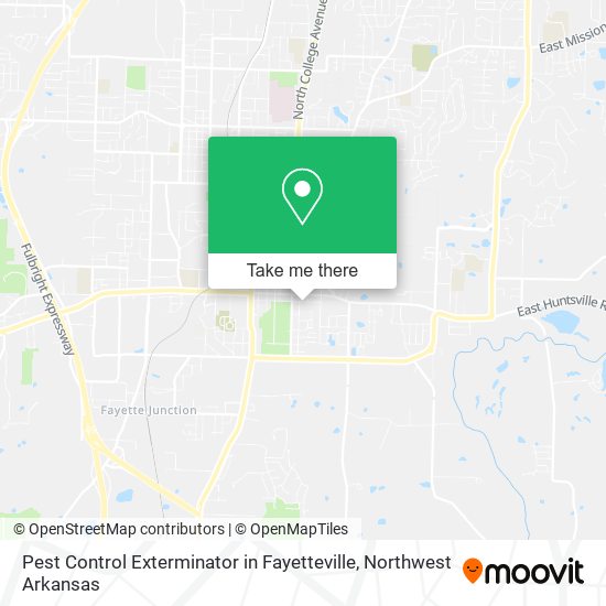 Mapa de Pest Control Exterminator in Fayetteville