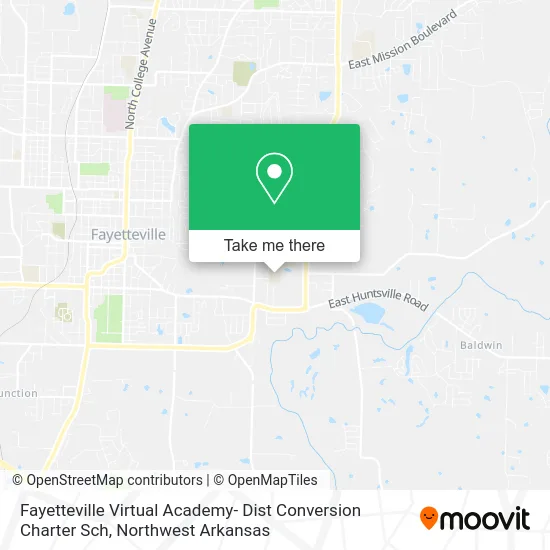 Fayetteville Virtual Academy- Dist Conversion Charter Sch map