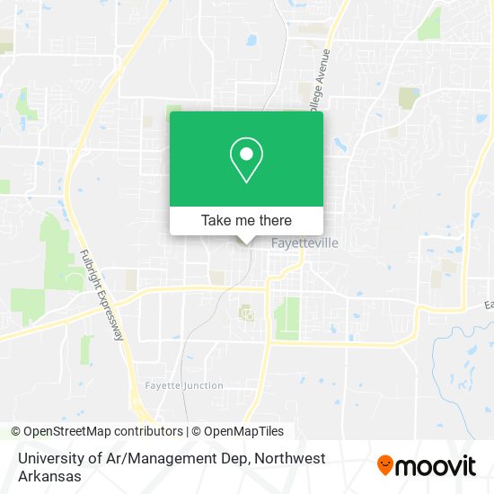 University of Ar / Management Dep map