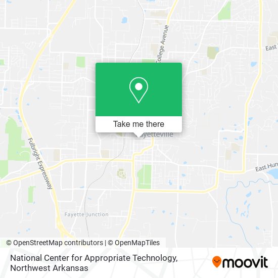 Mapa de National Center for Appropriate Technology