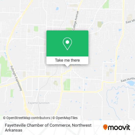 Fayetteville Chamber of Commerce map